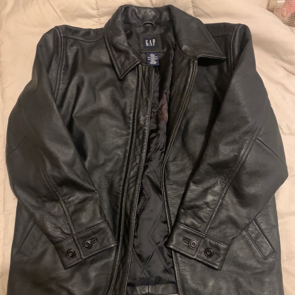 Real leather GAP jacket